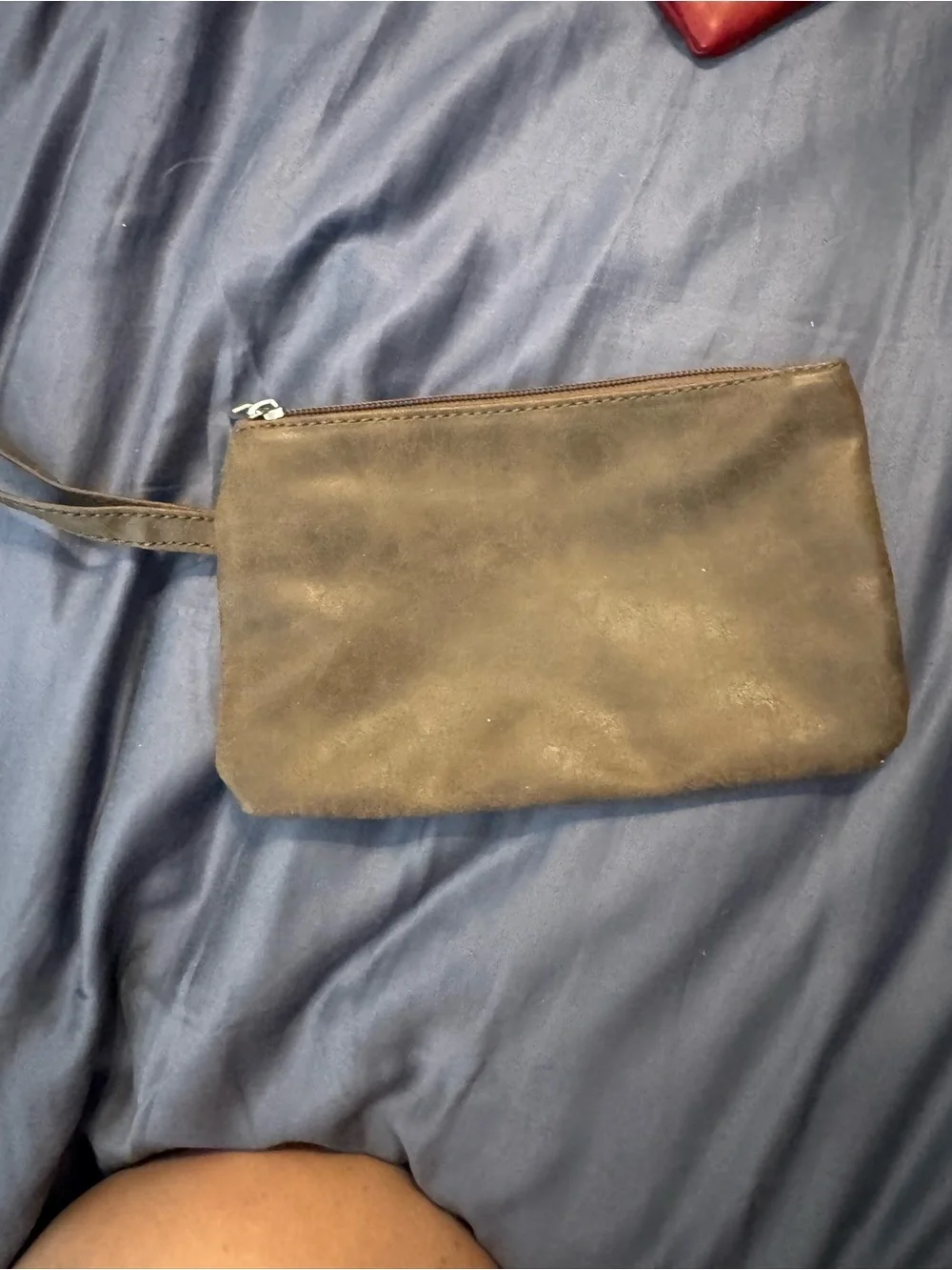 Wristlet Pouch Trio - Red, Gray, Brown